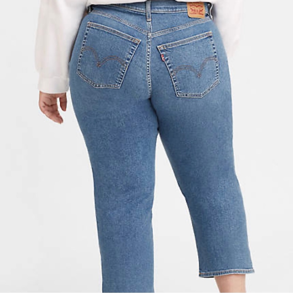 Levi’s Wedgie High Rise Straight Cut Jeans Size 22W NWT Rare Blank Red Tag!
